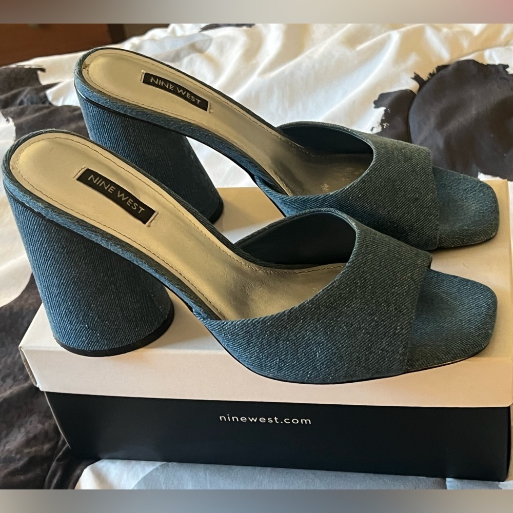 Nine West Excit Sandal - Medium Blue